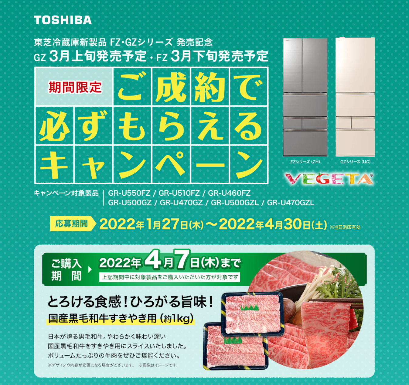 東芝　冷蔵庫　３